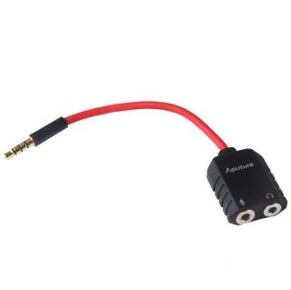 Aputure audio Y-kabel - slučovací pro mikrofon+sluchátka (3,5 mm)