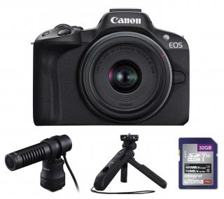 Canon EOS R50 + RF-S 18-45 mm f/4.5-6.3 IS STM Creator Kit, čierny  +  cashback 30 €