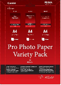 Canon fotopapír Pro Photo Variety Pack A4 (LU+PT+PM) 5+5+5