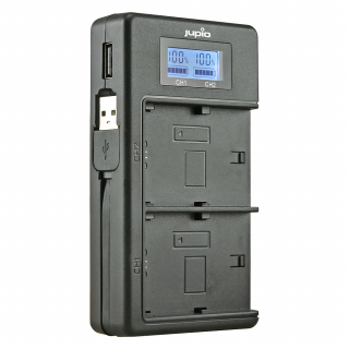 Jupio USB Duo nabíjačka pre Sony NP-FH50/70/100 NP-FV50/70/100
