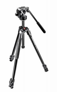 Manfrotto 290 Xtra Alu 3-Section Tripod Kit with 128RC Fluid Head