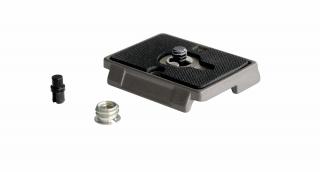 Manfrotto Quick Release Plate with 1/4'' Screw and Rubber Grip