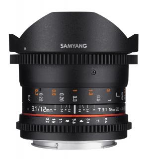 Objektív Samyang  12mm T3.1 VDSLR Sony E