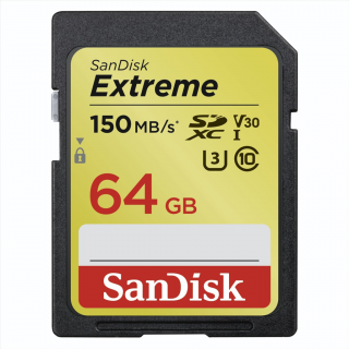 SanDisk Extreme SDXC Card 64 GB C10 V30 UHS-I U3