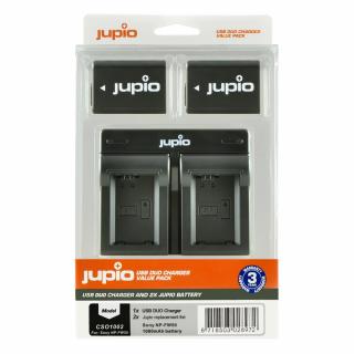 Set Jupio 2x baterie NP-FW50 + duálna nabíjačka