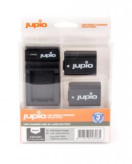 Set Jupio 2x NP-FW50 + USB nabíjačka