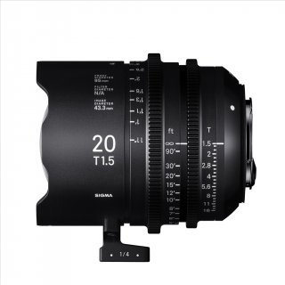Sigma 20MM T1.5 FF F/CE (METRIC), objektív CINE pre Canon EF  + 4 roky záruka