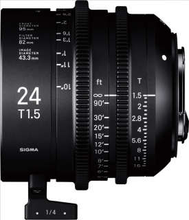 Sigma 24MM T1.5 FF FL F/CE (METRIC), objektív CINE pre Canon EF - fully luminous  + 4 roky záruka