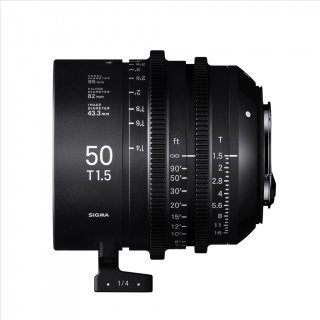 Sigma 50MM T1.5 FF FL F/CE (METRIC), objektív CINE pre Canon EF - fully luminous  + 4 roky záruka