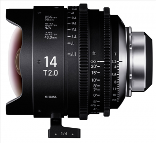 Sigma CINE 14mm T2 FF F/AP2 METRIC iTechnology pre Arri PL  + 4 roky záruka