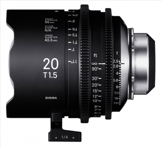 Sigma CINE 20mm T1.5 FF F/AP2 METRIC iTechnology pre Arri PL  + 4 roky záruka