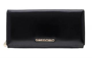 Dámska kožená peňaženka čierna GREGORIO U195