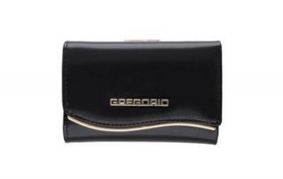 Dámska kožená peňaženka čierna GREGORIO U506