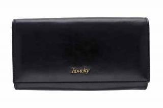 Dámska kožená peňaženka čierna ROVICKY U550