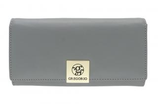 Dámska kožená peňaženka GREGORIO GS-100 šedá