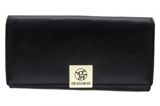 Dámska kožená peňaženka GREGORIO GS-106 čierna
