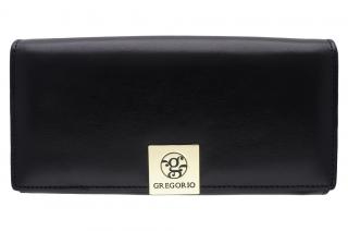 Dámska kožená peňaženka GREGORIO GS-122 čierna