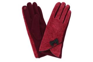 Dámske rukavice červené pletené PRIUS uni RS49