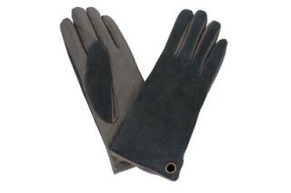 Dámske rukavice MONCLARO šedé, brúsená koža Veľkosť: L