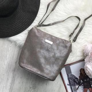 Kabelka crossbody strieborno-medená L. BIAGGI X414