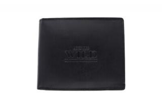 Pánska kožená peňaženka WILD čierna U367