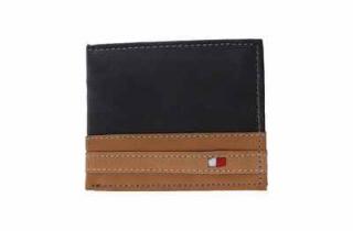 Pánska kožená peňaženka WILD čierno hnedá U332