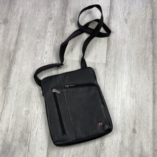 Pánska kožená taška ALBATROSS BB106 čierna