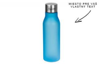 Plastová fľaša s gumovým povrchom modrá 550 ml