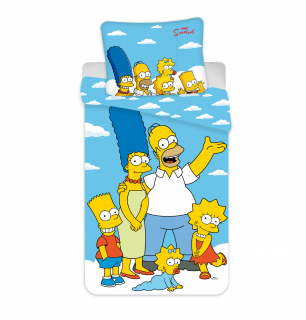 Bavlnené obliečky - Simpsons Family - 140x200 + 70x90