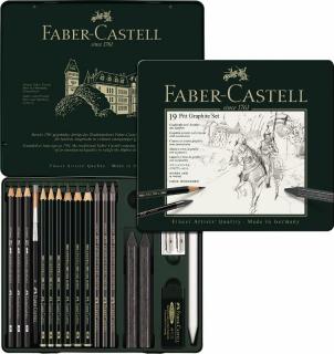 Faber-Castell Pitt Grafit set stredný - plech