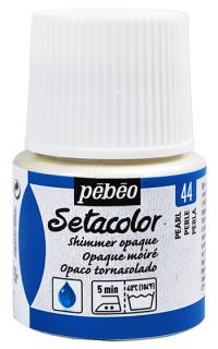 Farby na textil Pebeo Setacolor Opaque - 44 Shimmer peral, 45 ml