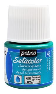 Farby na textil Pebeo Setacolor Opaque Shimmer, 45 ml