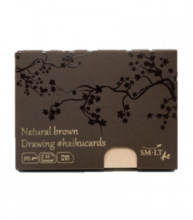 HAIKU KARTA A6 natural brown, 325g, 22 listov