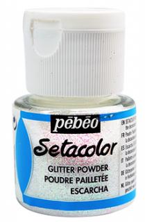 Pebeo Setacolor glitrový prášok, diamantový, 10g