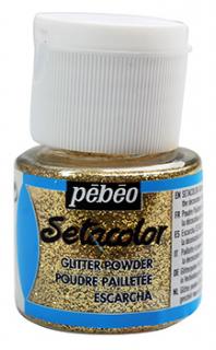 Pebeo Setacolor glitrový prášok, zlatý, 10g