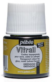 Pébéo Vitrail 45ml, 22 Green Gold