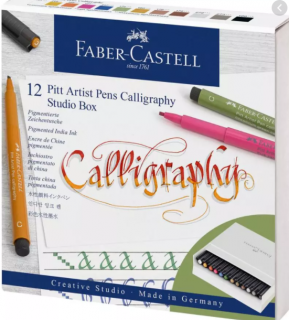 PITT kaligrafické perá 12 farieb - studio box