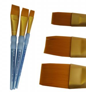 Sada 3 plochých štetcov Crafter´s Choice