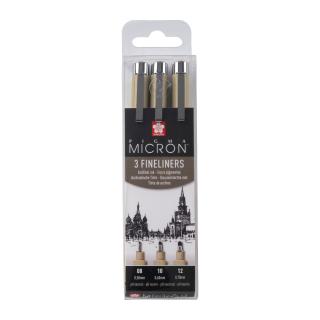 Sada 3 technických fixiek Pigma Micron