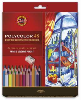 Sada 48 umeleckých pasteliek POLYCOLOR v papierovom obale