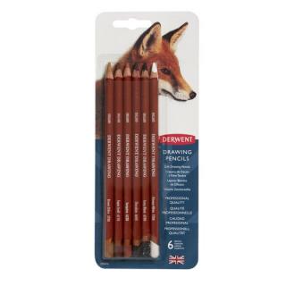 Sada 6 umeleckých farebných ceruziek DRAWING DERWENT