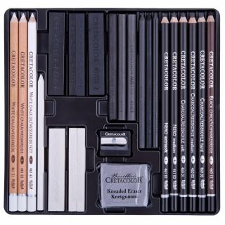 Sada umeleckých ceruziek CRETACOLOR, black and white