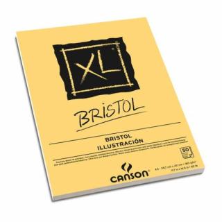 Skicár A3 CANSON XL Bristol, lepená väzba, 180 g/m2, 50 listov