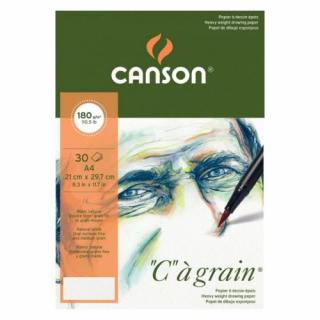 Skicár A4 CANSON  C  à grain, krúžková väzba, 180g/m2, 30 listov