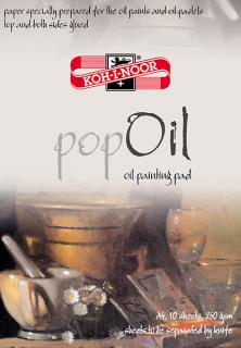 Skicár A4 Pop Oil na olejové farby, 250g/m2, 10listov