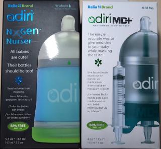 Adiri NxGen Nurser Novorodenec 0-3m modrá + Adiri MD+ Nurser