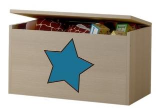 Box truhlica na hračky hviezda modrá (kolekcia žirafka)