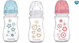 Dojčenská fľaša EasyStart 240ml Newborn Baby (antikoliková, široká)
