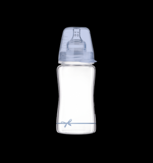 Sklenená fľaša Lovi Diamond Glass 250ml Baby Shower pre chlapčeka
