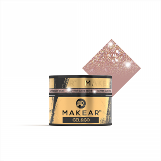 Gél MAKEAR Gel&Go 15ml Glitter Dark Rose GG27